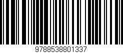 Código de barras (EAN, GTIN, SKU, ISBN): '9788538801337'