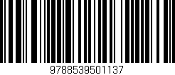 Código de barras (EAN, GTIN, SKU, ISBN): '9788539501137'
