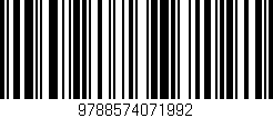 Código de barras (EAN, GTIN, SKU, ISBN): '9788574071992'