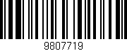 Código de barras (EAN, GTIN, SKU, ISBN): '9807719'