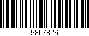 Código de barras (EAN, GTIN, SKU, ISBN): '9807826'