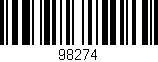 Código de barras (EAN, GTIN, SKU, ISBN): '98274'