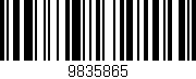 Código de barras (EAN, GTIN, SKU, ISBN): '9835865'