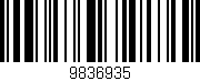 Código de barras (EAN, GTIN, SKU, ISBN): '9836935'