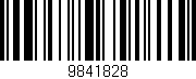 Código de barras (EAN, GTIN, SKU, ISBN): '9841828'