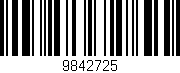 Código de barras (EAN, GTIN, SKU, ISBN): '9842725'