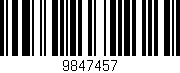 Código de barras (EAN, GTIN, SKU, ISBN): '9847457'