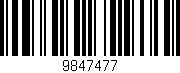 Código de barras (EAN, GTIN, SKU, ISBN): '9847477'