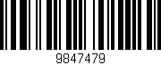 Código de barras (EAN, GTIN, SKU, ISBN): '9847479'