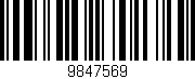Código de barras (EAN, GTIN, SKU, ISBN): '9847569'