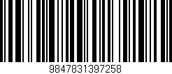 Código de barras (EAN, GTIN, SKU, ISBN): '9847831397258'