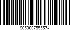Código de barras (EAN, GTIN, SKU, ISBN): '9850007555574'