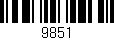 Código de barras (EAN, GTIN, SKU, ISBN): '9851'