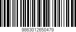 Código de barras (EAN, GTIN, SKU, ISBN): '9863012650479'