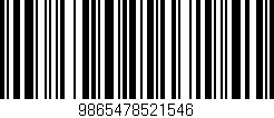 Código de barras (EAN, GTIN, SKU, ISBN): '9865478521546'