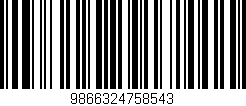 Código de barras (EAN, GTIN, SKU, ISBN): '9866324758543'