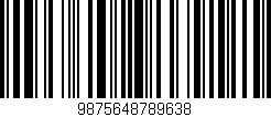 Código de barras (EAN, GTIN, SKU, ISBN): '9875648789638'