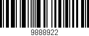 Código de barras (EAN, GTIN, SKU, ISBN): '9888922'