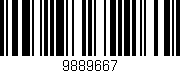 Código de barras (EAN, GTIN, SKU, ISBN): '9889667'