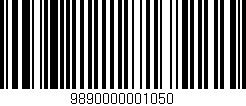 Código de barras (EAN, GTIN, SKU, ISBN): '9890000001050'