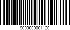 Código de barras (EAN, GTIN, SKU, ISBN): '9890000001128'