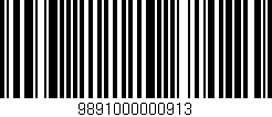 Código de barras (EAN, GTIN, SKU, ISBN): '9891000000913'