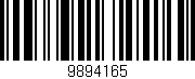 Código de barras (EAN, GTIN, SKU, ISBN): '9894165'