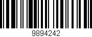 Código de barras (EAN, GTIN, SKU, ISBN): '9894242'