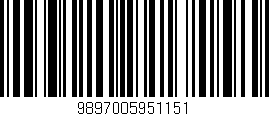 Código de barras (EAN, GTIN, SKU, ISBN): '9897005951151'