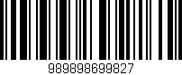 Código de barras (EAN, GTIN, SKU, ISBN): '989898699827'