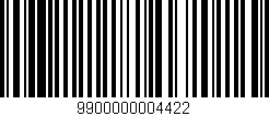 Código de barras (EAN, GTIN, SKU, ISBN): '9900000004422'