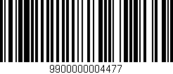 Código de barras (EAN, GTIN, SKU, ISBN): '9900000004477'