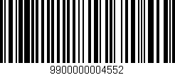 Código de barras (EAN, GTIN, SKU, ISBN): '9900000004552'