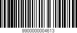 Código de barras (EAN, GTIN, SKU, ISBN): '9900000004613'