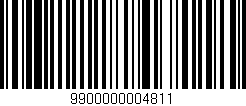 Código de barras (EAN, GTIN, SKU, ISBN): '9900000004811'