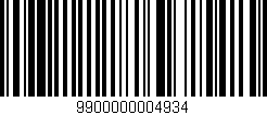 Código de barras (EAN, GTIN, SKU, ISBN): '9900000004934'