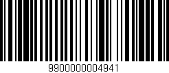 Código de barras (EAN, GTIN, SKU, ISBN): '9900000004941'