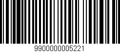 Código de barras (EAN, GTIN, SKU, ISBN): '9900000005221'