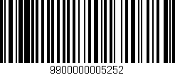Código de barras (EAN, GTIN, SKU, ISBN): '9900000005252'