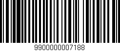 Código de barras (EAN, GTIN, SKU, ISBN): '9900000007188'