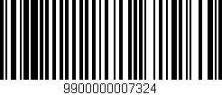 Código de barras (EAN, GTIN, SKU, ISBN): '9900000007324'