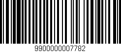 Código de barras (EAN, GTIN, SKU, ISBN): '9900000007782'