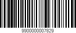 Código de barras (EAN, GTIN, SKU, ISBN): '9900000007829'
