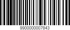 Código de barras (EAN, GTIN, SKU, ISBN): '9900000007843'