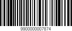 Código de barras (EAN, GTIN, SKU, ISBN): '9900000007874'