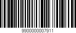 Código de barras (EAN, GTIN, SKU, ISBN): '9900000007911'