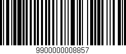 Código de barras (EAN, GTIN, SKU, ISBN): '9900000008857'