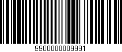 Código de barras (EAN, GTIN, SKU, ISBN): '9900000009991'