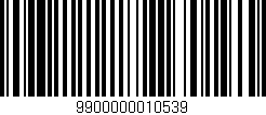 Código de barras (EAN, GTIN, SKU, ISBN): '9900000010539'