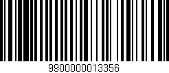 Código de barras (EAN, GTIN, SKU, ISBN): '9900000013356'